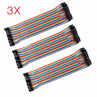 10cm Breadboard Jumper Wires Male To Female Ribbon Cables Lead Kit For Arduino • $6.59