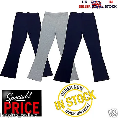 Ladies Womens Bootleg Trousers Stretch Flared Flare Size 14 10 Bootcut Leggings • £9.95