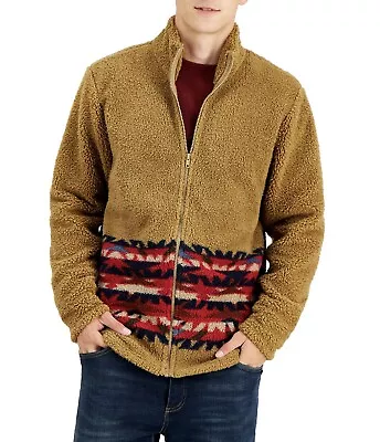 Sun + Stone Men’s Full Sherpa Fleece Jacket 2XL • $49.43