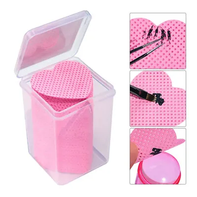 200Pcs Heart Shaped Nail Polish Remover Cotton Wipes Pink White UV Gel Cleaner • $4.65