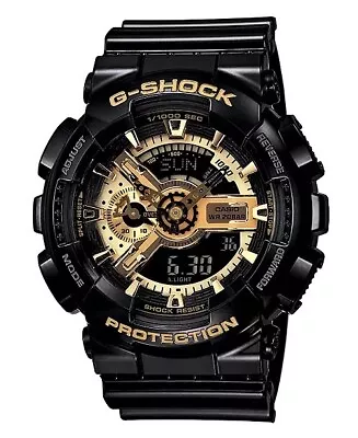 G-Shock: GA-110GB-1ACR Watch - Black/Gold • $79.99