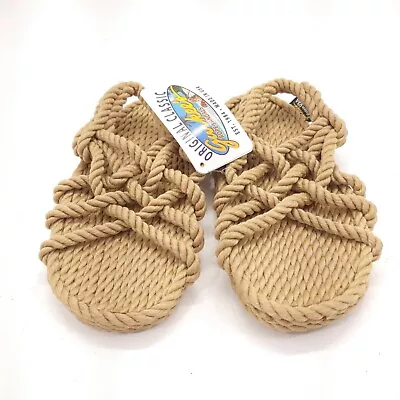 Gurkees Original Classic Rope Sandals Women’s 5 Woven Slingback Made In USA • $29.95