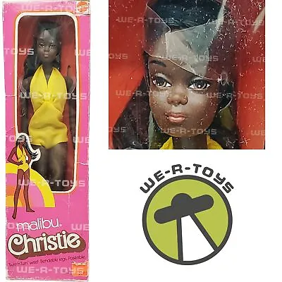Barbie Malibu Christie Doll African American 1975 Mattel No. 7745 Yellow NRFB • $359.96