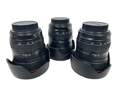 Canon EF L-series 24-105mm F/4 L IS USM Lens With Hood • $741.15