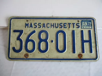 1967-73 Massachusetts License Plate Tag 36801H • $15