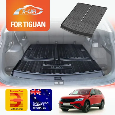 $39.96 • Buy Heavy Duty Cargo Mat Boot Liner Luggage Tray For Volkswagen Tiguan 2016-2023