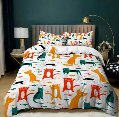 Quilt/Doona/Duvet Cover Set Single/Double/Queen/King Size Bed Pillow Cases • £18.12