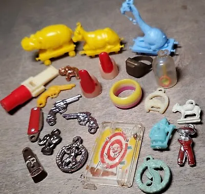 Vtg Cracker Jack Gumball Penny Arcade Toys Charms Prizes Finger Tip Guns Tiki • $75