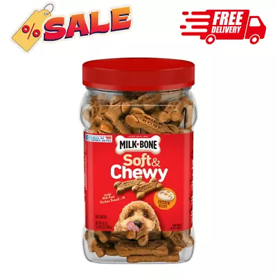 Milk-Bone Soft And Chewy Dog Treats Chicken Recipe 25oz. Bag SHIP FROM USA • $12.86