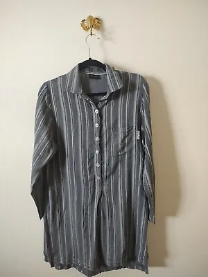 Malizia By La Perla Cotton Blend Sleep Shirt Dress Pajama Top - Size II Small • $19.99