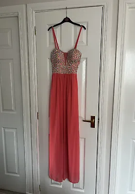 £10 • Buy Eva & Lola Pink Prom Dress 