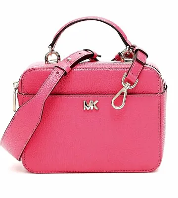 Michael Kors Shoulder Bag Mott Medium GTR Strap Cross Body Bag Rose Pink New • $155.17