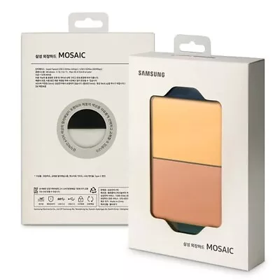 Original Samsung External HDD MOSAIC 1TB 6 Color Panels Free Styling HX-MK10M1Z • $137.99