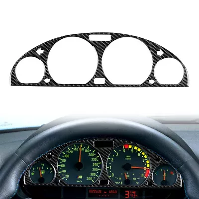 Dashboard Gauge Panel Cover Trim Carbon Fiber For BMW 3 Series E46 1998-2005 • $15.23