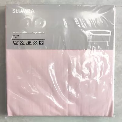 NEW & SEALED IKEA SLUMRA 19006 Single PINK Fitted Sheet 90x200x30cm Long • £6