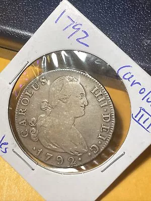 1792 Carolus IIII 4 Reales • $325
