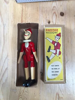 Vintage Pinocchio 6  Wooden Doll - Shackman • $10