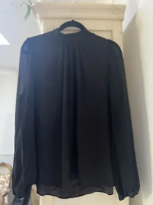 $19 • Buy Forever New Beautiful Black Blouse Size L/14 As New Condition