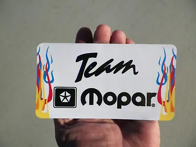 RARE  Vintage Style Custom   Team Mopar  Dodge/Plymouth Racing Vinyl Sticker • $16.95