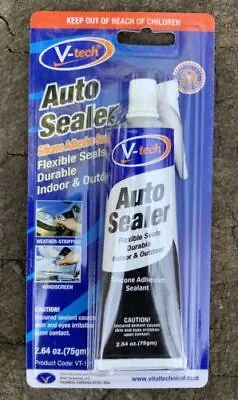 Car Van Motorhome Silicone Sealer Adhesive Black Flexible Fixes Leaks Permanent • £7.49