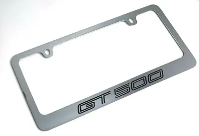 $32.95 • Buy Chrome License Plate Frame For Mustang Shelby GT500 - Premium Engraved