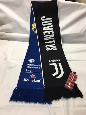 SCARF REAL MADRID Vs JUVENTUS 2018 International Championship Cup Ruffneck • $12