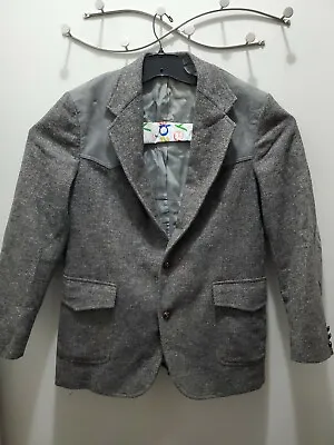 Pendleton Wool & Leather Western Style Blazer Sz 44 Long Sports Coat Jacket  • $64.81