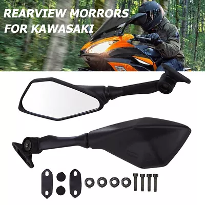 $25.70 • Buy Rear View Mirrors For Kawasaki Ninja ZX 6R 636 300R EX300 ABS 2013-2017 14 Motor