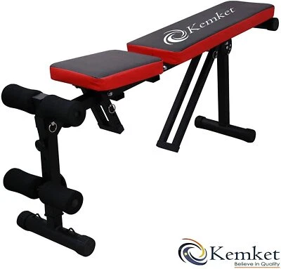 £49.99 • Buy Kemket? Adjustable Weight Bench Weight Lifting Gym Home Workout Bench