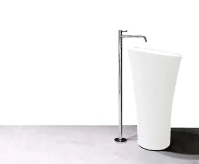 Bathroom Pedestal Sink - Single Pedestal Sink - Modern Sink - Davoli - 19.8  • $1299.99