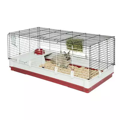 Midwest Homes For Pets Deluxe Rabbit & Guinea Pig Cage X-Large White & Red • $97.99