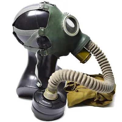Soviet Gas Mask GP-4 Face Mask Respiratory Surplus Vintage Full Kit Size LARGE • $59.82
