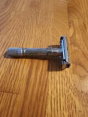 Vintage 1960 Gillette *FAT BOY* Adjustable 1-9 Razor Model Number F4  • $85