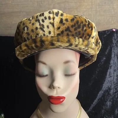 Women's Leopard Print Newsboy Hat Trendy • $9.99