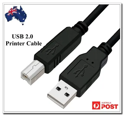$4.45 • Buy Universal USB Cable For Printer Brother Canon Dell Epson HP Male Type A To B