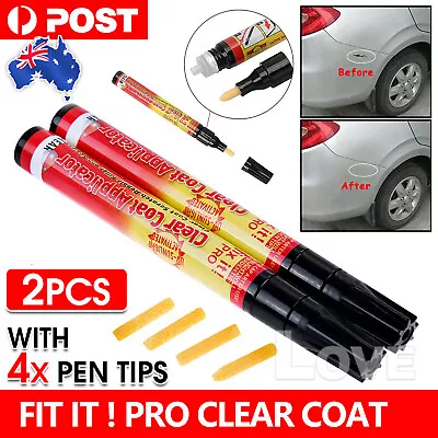 Fix It Pro 2 X Scratch Car Coat Paint Repair Pen Aluminum Painting Clear Remover • $6.95