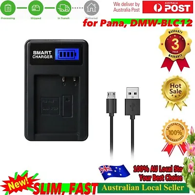 USB Charger For Panasonic DMW-BLC12 Battery Lumix DMC-FZ300 FZ330 G5 G6 G80 G85 • $24.65