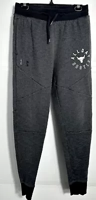 Under Armour Sweatpants Grey Black Fleece Knit Joggers Sweats Men Medium • $9.99