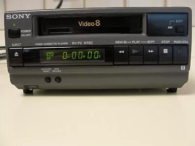 Sony EV-P2 8MM Video 8 Video Cassette Deck Player • $159