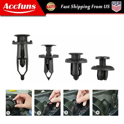 $5.86 • Buy Set Of 40pcs Car Body/Bumper Push Pin Rivet Retainer Trim Moulding Clip Parts