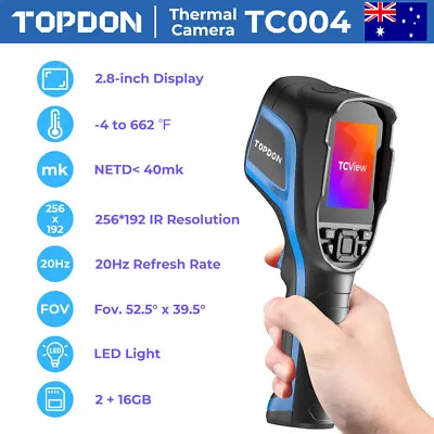 2024 TOPDON TC004 Thermal Camera 2.8-inch Industrial Infrared Camera 256 X 192  • $499