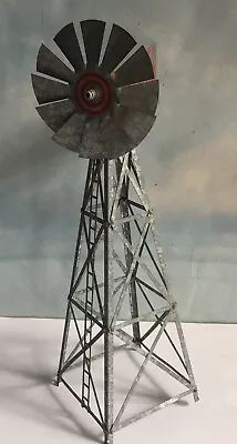 Vtg AERO Miniature Windmill Galvanized Steel Salesman Sample 17  Farmhouse Decor • $75