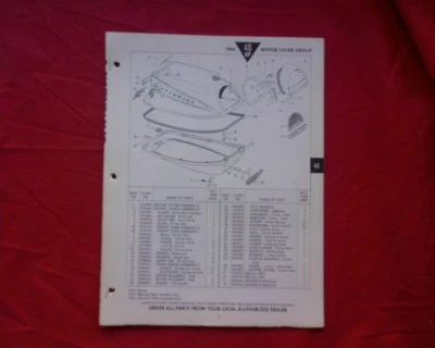 $18 • Buy 1964 Evinrude 40 Hp Outboard Motor SPARE PARTS MANUAL Book Catalogue List