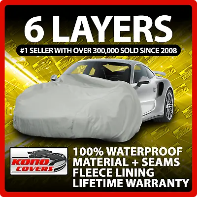 $55.95 • Buy 6 Layer Car Cover Indoor Outdoor Waterproof Breathable Layers Fleece Lining 6715
