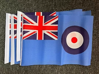 RAF ENSIGN Pack Of 4 Mini Flags 22cm X 15cm FLAG 9x6 Inch ROYAL AIR FORCE R.A.F. • £5.50