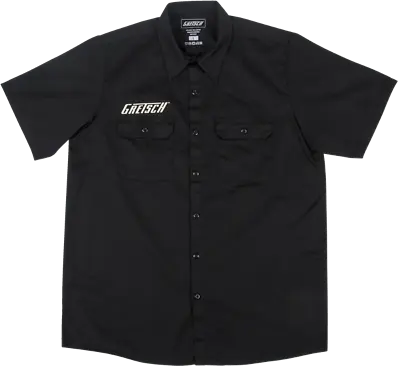 Genuine Gretsch Electromatic Logo Black Men's Workshirt Size XL #0991939706 • $49.95