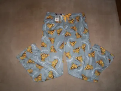 Garfield Adult Mens Logo Pajamas Sleep Pants Size MEDIUM (32-34) • $10