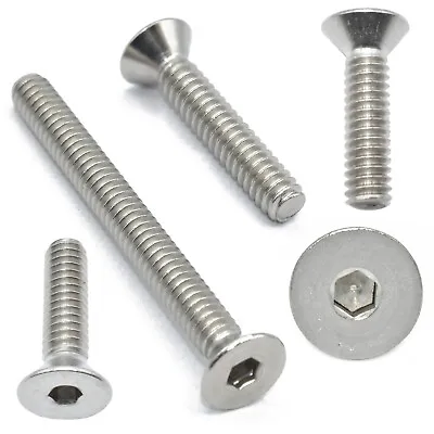 £4.39 • Buy M10 Zinc Countersunk Screws / Bolts - Metric 1.50 Thread Pitch Allen Key Head *
