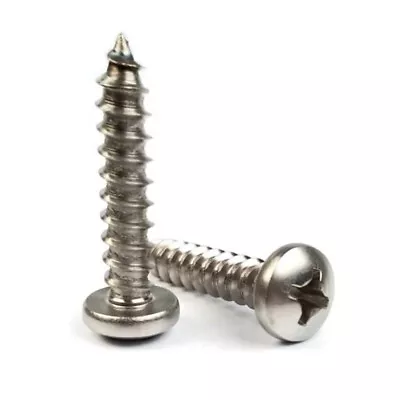 £3 • Buy Phillips Drive Pan Head Chipboard Wood Screws A2 Stainless Steel M3 M4 M5 M6 Uk