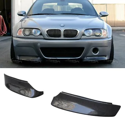 Carbon Fibre For 1998-06 BMW 3 Series E46 M3 Front Bumper Splitters Lip Spoiler • $178